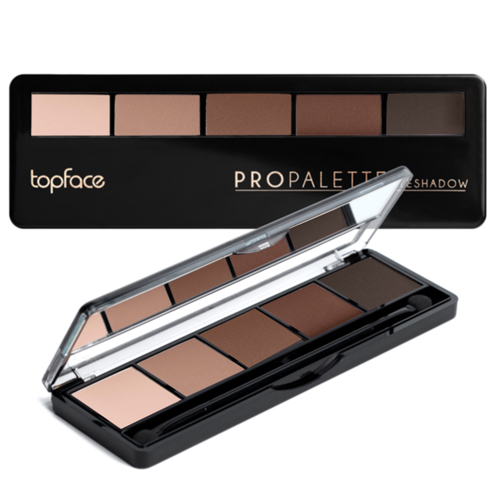 Тени для век 5-цветные Topface "Pro Palette Eyeshadow" - PT501 (8 г) 008 - матово-шимерные (кремово-коричневые) Тени для век 5-цветные Topface "Pro Palette Eyeshadow" - PT501 (8 г) 008 - матово-шимерные (кремово-коричневые)