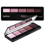 Тіні для повік 5-колірні Topface "Pro Palette Eyeshadow" - PT501 (8 г) 016 - матово-шимерні (бежево-сірі). Зображення №2