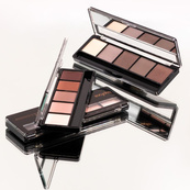 Тіні для повік 5-колірні Topface "Pro Palette Eyeshadow" - PT501 (8 г) 016 - матово-шимерні (бежево-сірі). Зображення №4