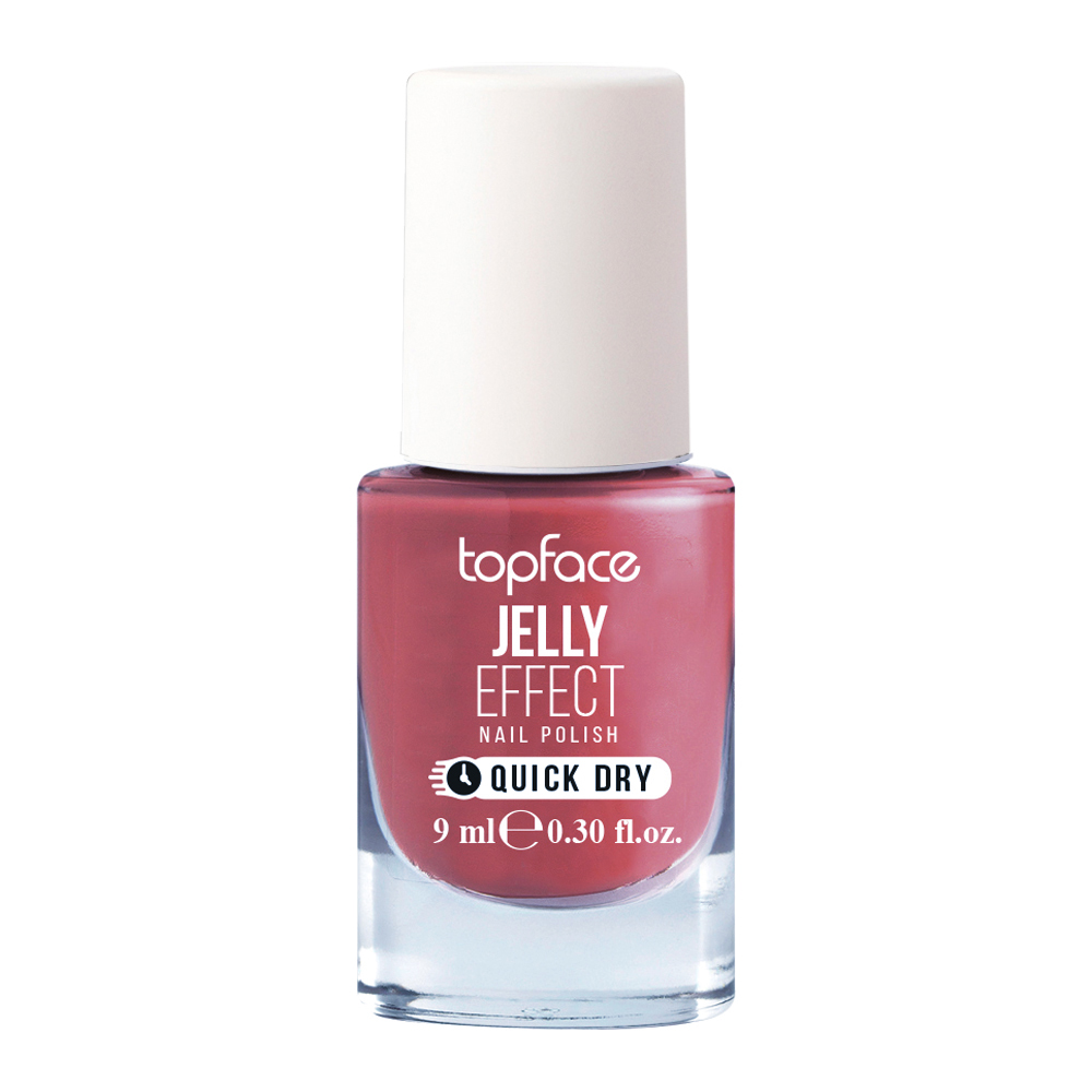 Лак для нігтів TopFace "Jelly Effect" - PT110 (9 мл) 45 - світлий вишневий Лак для нігтів TopFace "Jelly Effect" - PT110 (9 мл) 45 - світлий вишневий