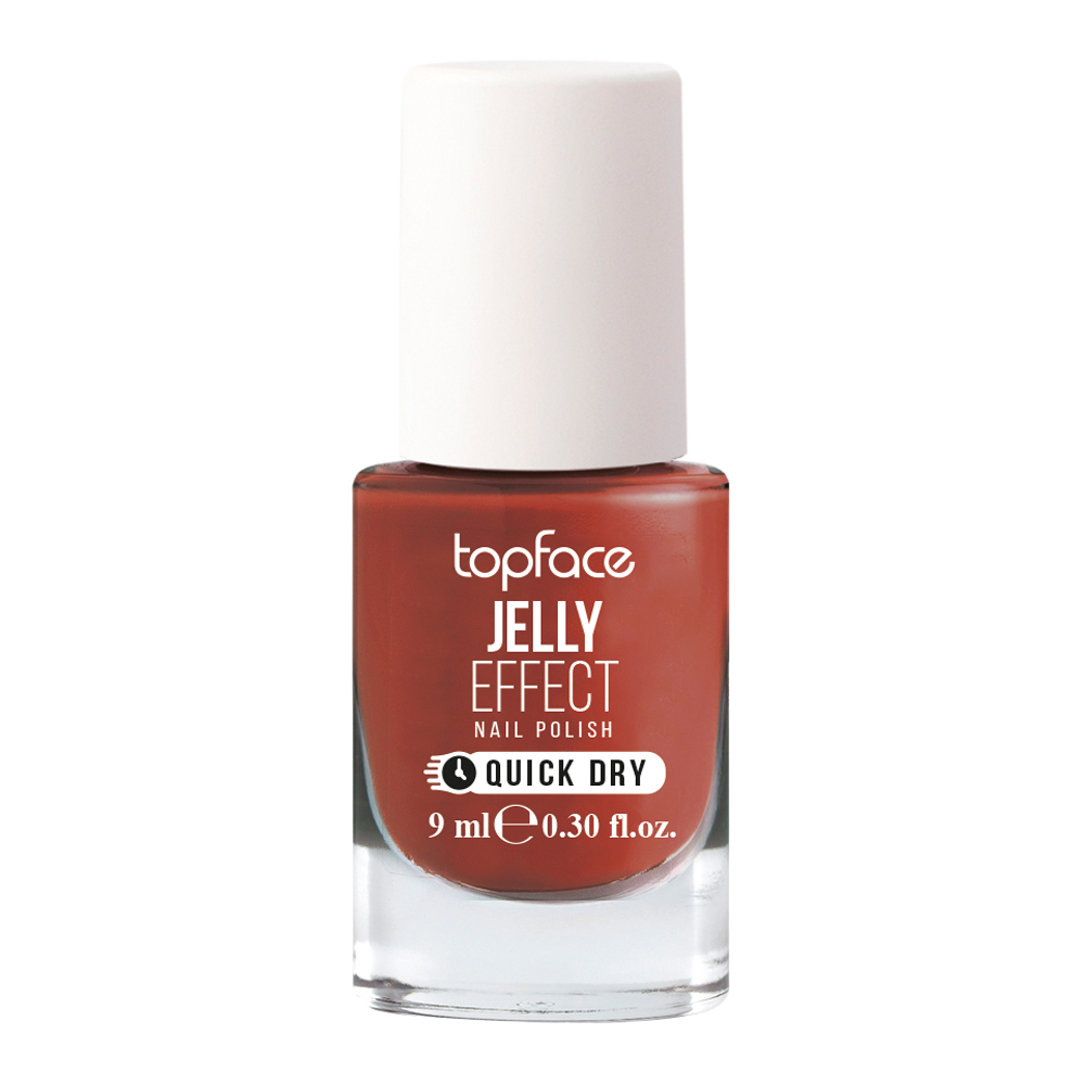 Лак для ногтей TopFace "Jelly Effect" - PT110 (9 мл) 52 - коричнево-красный Лак для ногтей TopFace "Jelly Effect" - PT110 (9 мл) 52 - коричнево-красный