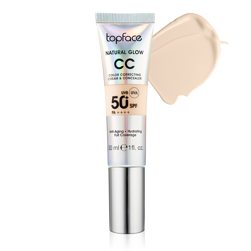 Тональний крем TopFace "Natural Glow CC Cream&Concealer" - PT472 (30 мл) 001 - Cool Beige (світло-бежевий, холодний) Тональний крем TopFace "Natural Glow CC Cream&Concealer" - PT472 (30 мл) 001 - Cool Beige (світло-бежевий, холодний)