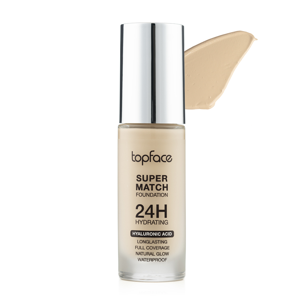 Тональний крем TopFace "Super Match 24H Foundation" - PT475 (30 мл) 002 - Light Beige (світлий бежевий, теплий) Тональний крем TopFace "Super Match 24H Foundation" - PT475 (30 мл) 002 - Light Beige (світлий бежевий, теплий)