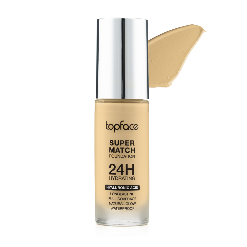 Тональний крем TopFace "Super Match 24H Foundation" - PT475 (30 мл) 005 - Golden Vanilla (пісочний світлий, теплий) Тональний крем TopFace "Super Match 24H Foundation" - PT475 (30 мл) 005 - Golden Vanilla (пісочний світлий, теплий)