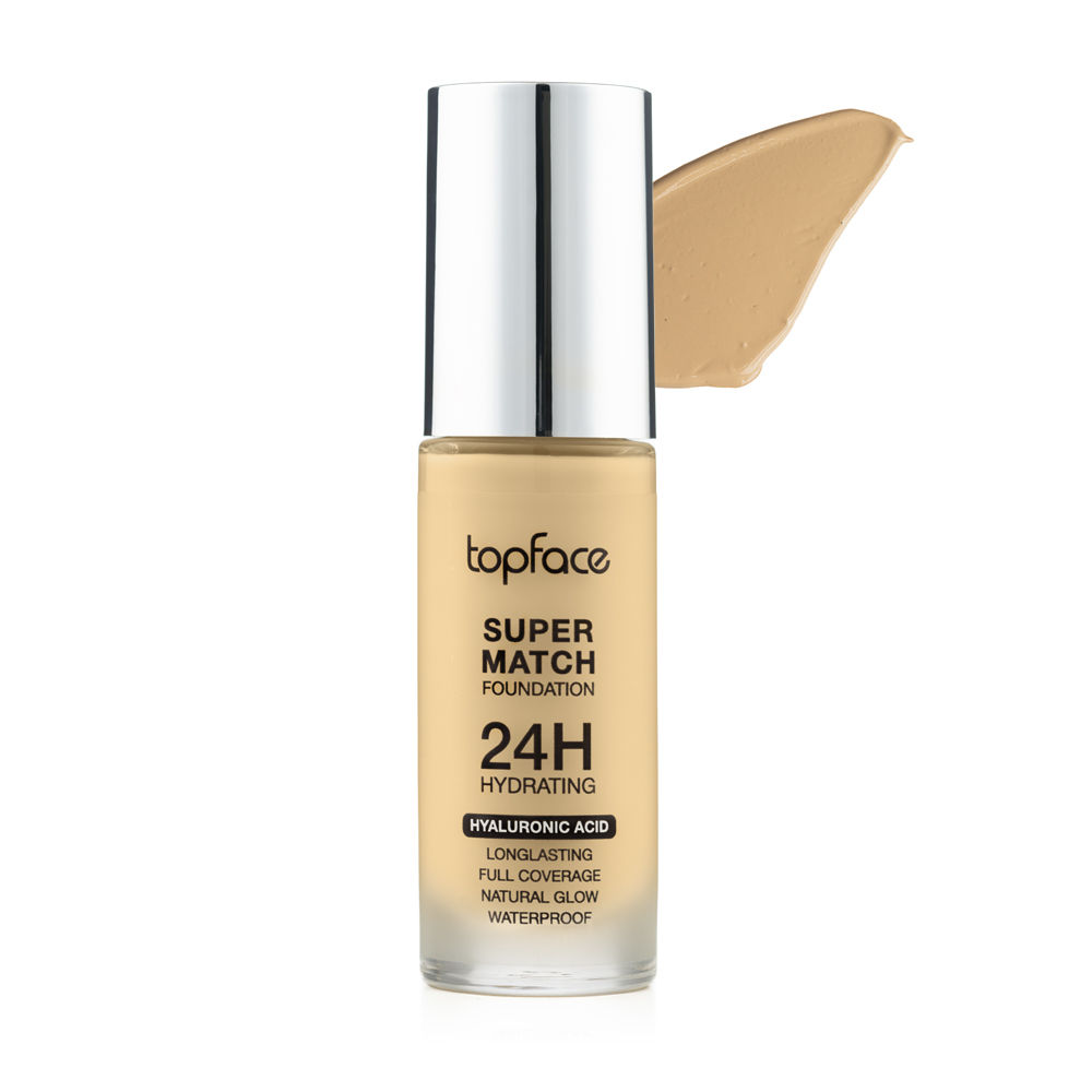 Тональный крем TopFace "Super Match 24H Foundation" - PT475 (30 мл) 007 - Warm Almond (бежевый, теплый) Тональный крем TopFace "Super Match 24H Foundation" - PT475 (30 мл) 007 - Warm Almond (бежевый, теплый)