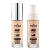 Тональный крем TopFace "Super Match 24H Foundation" - PT475 (30 мл) 007 - Warm Almond (бежевый, теплый). Изображение №2 Тональный крем TopFace "Super Match 24H Foundation" - PT475 (30 мл) 007 - Warm Almond (бежевый, теплый). Изображение №2