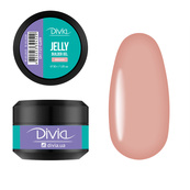 Гель для наращивания ногтей Divia "Jelly Builder Gel" - Di1727 (30 г) GJ01 - Clear (прозрачный). Изображение №2 Гель для наращивания ногтей Divia "Jelly Builder Gel" - Di1727 (30 г) GJ01 - Clear (прозрачный). Изображение №2