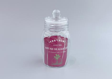 Скляна банка з кришкою Danny Home Round Sealed Jar 2.5 л прозора герметична Скляна банка з кришкою Danny Home Round Sealed Jar 2.5 л прозора герметична