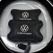 Набор подушек 2 шт. в авто Volkswagen из натуральной кожи, на подголовник в машину, автомобильная подушка. Изображение №9 Набор подушек 2 шт. в авто Volkswagen из натуральной кожи, на подголовник в машину, автомобильная подушка. Изображение №9
