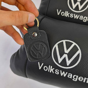 Набор подушек 2 шт. в авто Volkswagen из натуральной кожи, на подголовник в машину, автомобильная подушка. Изображение №14 Набор подушек 2 шт. в авто Volkswagen из натуральной кожи, на подголовник в машину, автомобильная подушка. Изображение №14