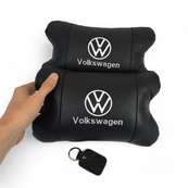 Набор подушек 2 шт. в авто Volkswagen из натуральной кожи, на подголовник в машину, автомобильная подушка. Изображение №19 Набор подушек 2 шт. в авто Volkswagen из натуральной кожи, на подголовник в машину, автомобильная подушка. Изображение №19