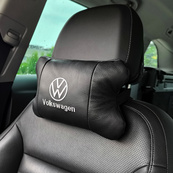 Набор подушек 2 шт. в авто Volkswagen из натуральной кожи, на подголовник в машину, автомобильная подушка. Изображение №20 Набор подушек 2 шт. в авто Volkswagen из натуральной кожи, на подголовник в машину, автомобильная подушка. Изображение №20