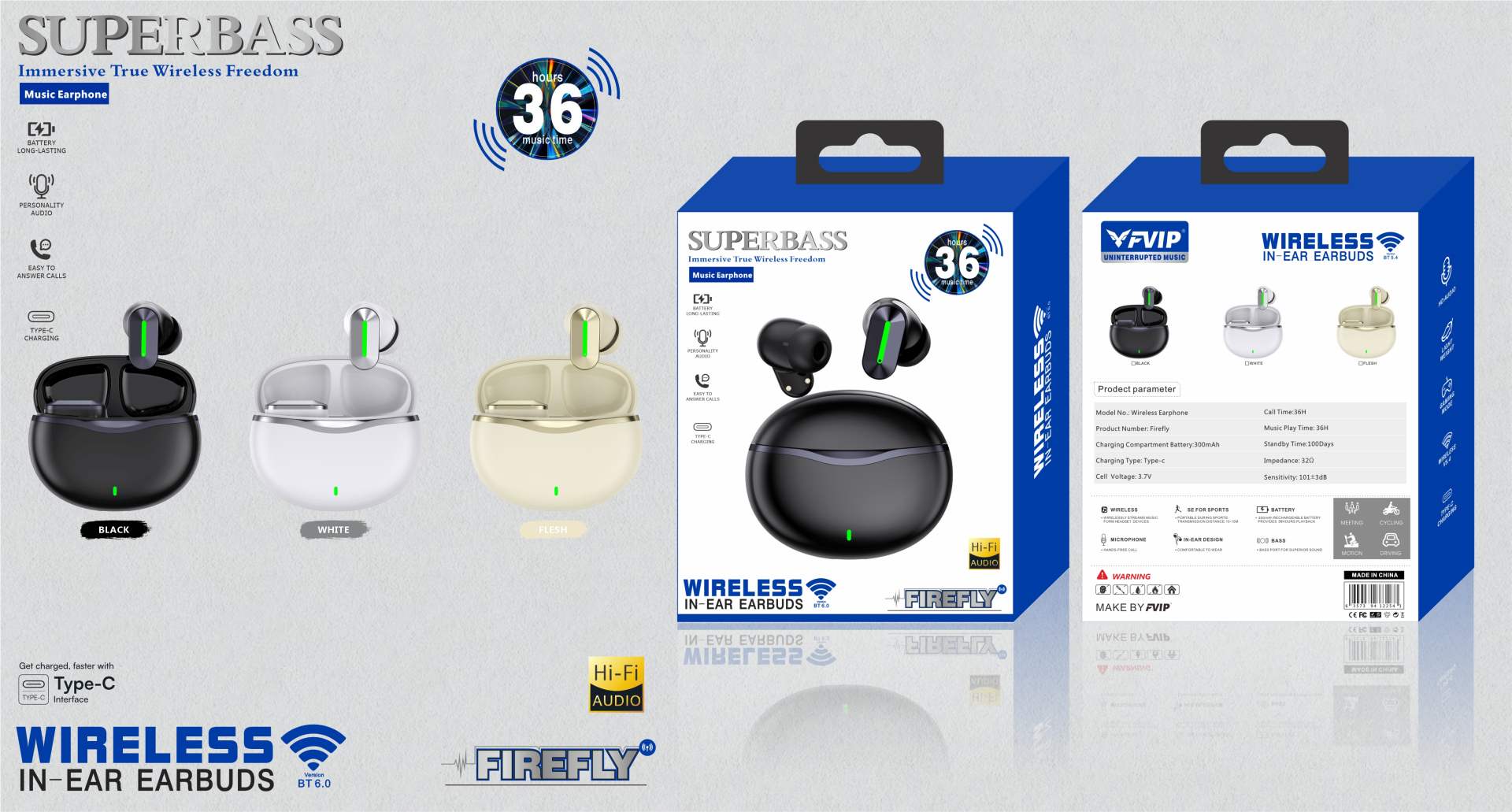 Бездротові навушники A6 Super Bass Bluetooth TWS з кейсом Бездротові навушники A6 Super Bass Bluetooth TWS з кейсом