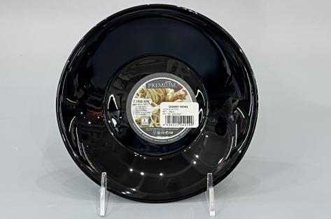 Тарелка глубокая суповая черная Premium пластиковая для первых блюд Тарелка глубокая суповая черная Premium пластиковая для первых блюд