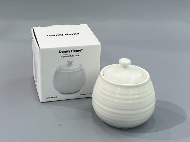 Цукорниця порцелянова Danny Home White Basics з кришкою біла Цукорниця порцелянова Danny Home White Basics з кришкою біла