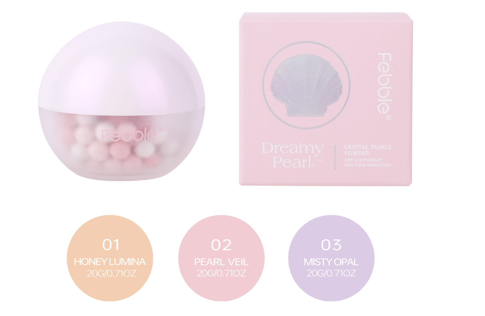 Пудра кулькова сяюча Febble Pearl, відтінок 2 Пудра кулькова сяюча Febble Pearl, відтінок 2
