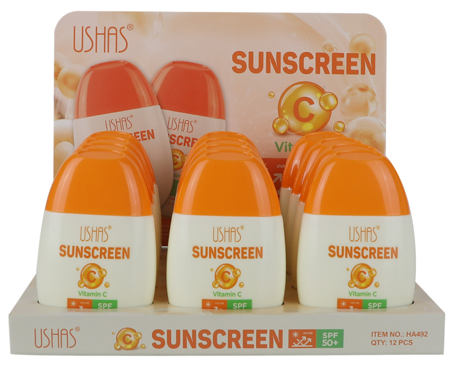 Сонцезахисний крем для обличчя та тіла з вітаміном C USHAS Sunscreen Сонцезахисний крем для обличчя та тіла з вітаміном C USHAS Sunscreen