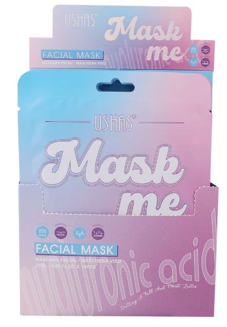 Тканинна маска для обличчя з гіалуроновою кислотою USHAS Mask Me Тканинна маска для обличчя з гіалуроновою кислотою USHAS Mask Me