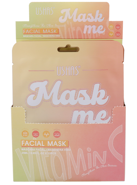 Тканинна маска для обличчя з вітаміном C USHAS Mask Me Тканинна маска для обличчя з вітаміном C USHAS Mask Me