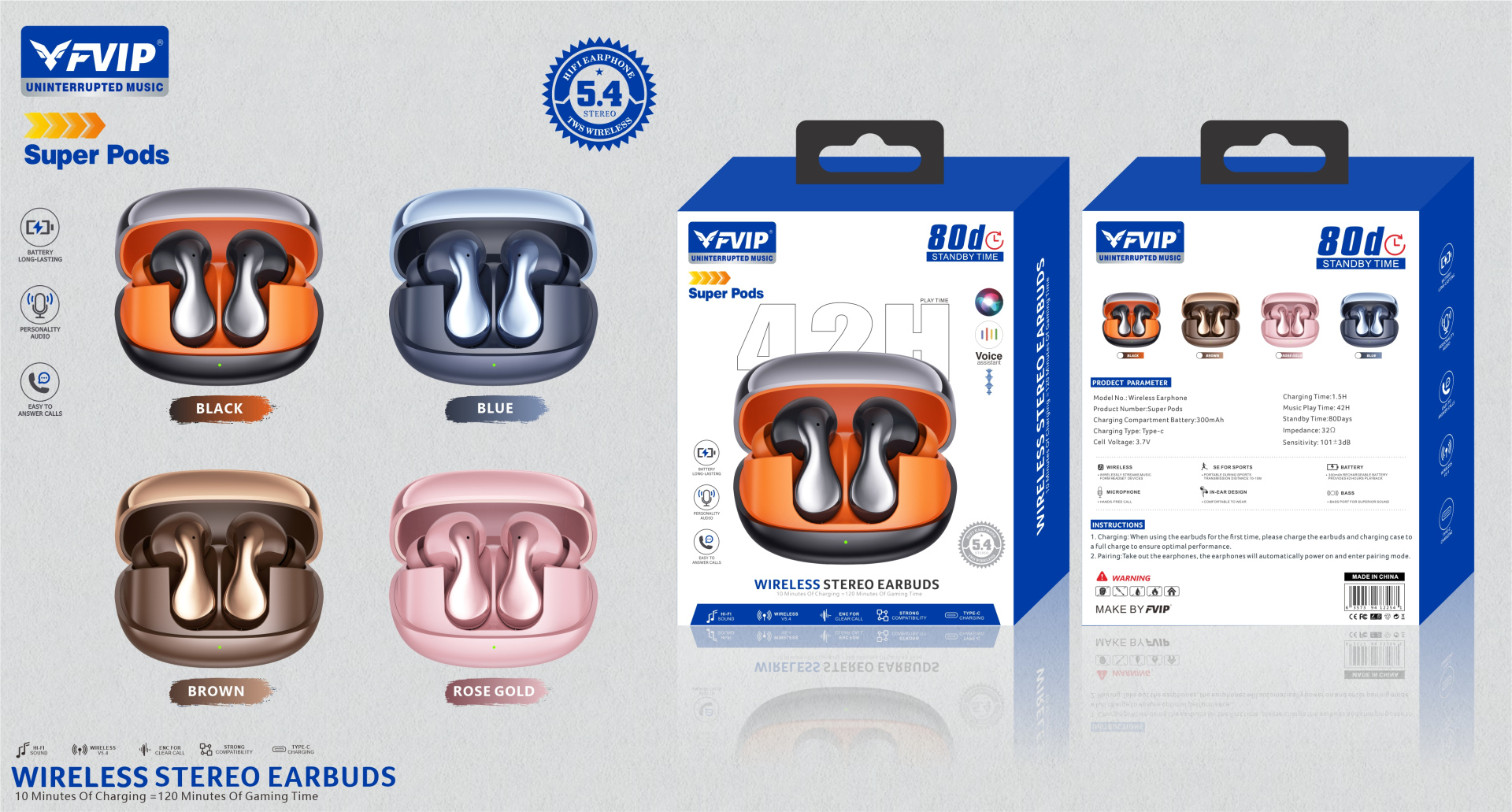 Бездротові навушники TWS aerbes T47 Bluetooth з кейсом Бездротові навушники TWS aerbes T47 Bluetooth з кейсом