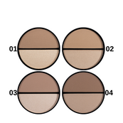 Бронзатор і гайлайтер для обличчя topface Instyle PT262 № 02 Пісочно-бежевий Бежевий. Зображення №4