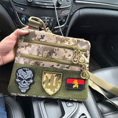 Сумка-кобура піксель камуфляж, тактична чоловіча наплічна сумка з тканини кордури AOR -1. Зображення №7 Сумка-кобура піксель камуфляж, тактична чоловіча наплічна сумка з тканини кордури AOR -1. Зображення №7