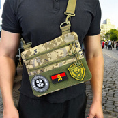 Сумка-кобура піксель камуфляж, тактична чоловіча наплічна сумка з тканини кордури AOR -1. Зображення №15 Сумка-кобура піксель камуфляж, тактична чоловіча наплічна сумка з тканини кордури AOR -1. Зображення №15