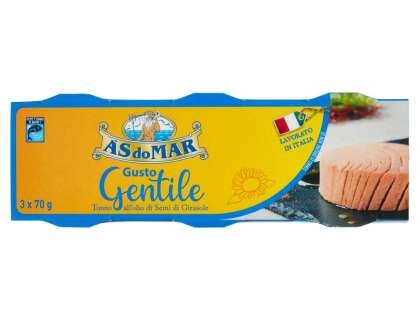 Тунец в подсолнечном масле As do MAR Gentile 3*70 г Тунец в подсолнечном масле As do MAR Gentile 3*70 г