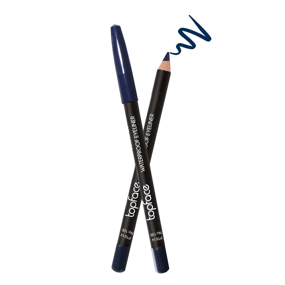 Олівець для очей водостійкий TopFace "Waterproof Eyeliner" - PT614 (1,14 г) 106 - Deep Blue (синій) Олівець для очей водостійкий TopFace "Waterproof Eyeliner" - PT614 (1,14 г) 106 - Deep Blue (синій)