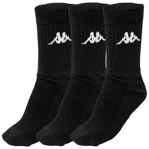 Носки Kappa Trisper Tennis Sock 3pk черный Уни 35-38 Носки Kappa Trisper Tennis Sock 3pk черный Уни 35-38