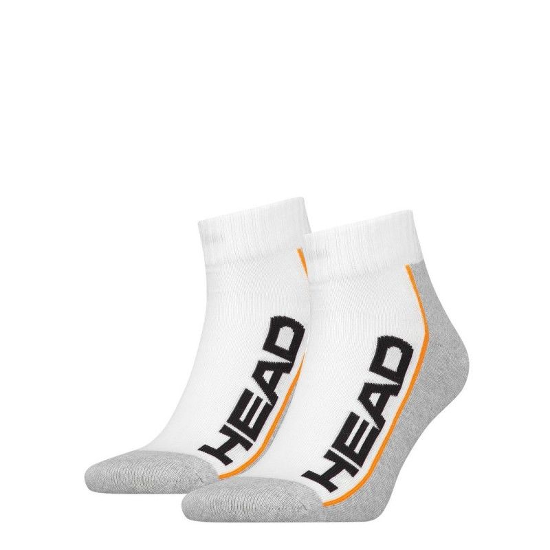 Носки Head Stripe Quarter 2-Pack белый, серый Уни 35-38 Носки Head Stripe Quarter 2-Pack белый, серый Уни 35-38