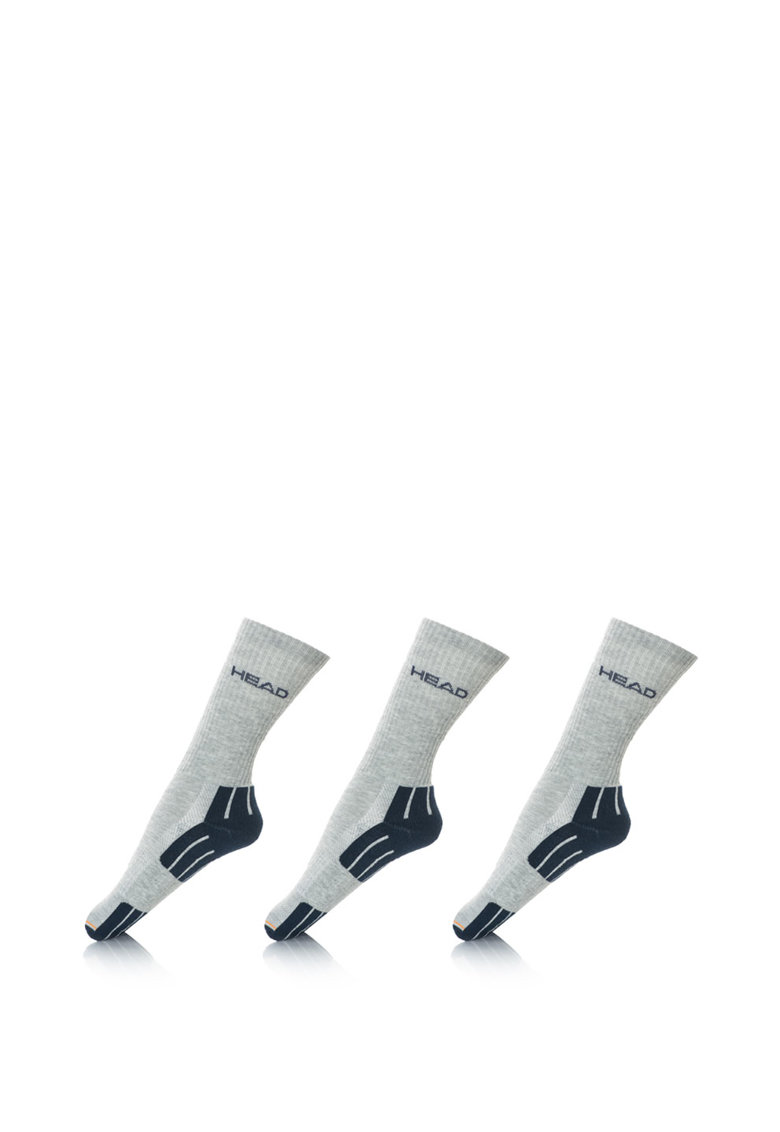 Шкарпетки Head PERFORMANCE CREW 3PPK UNISEX сірий, синій Уні 35-38 Шкарпетки Head PERFORMANCE CREW 3PPK UNISEX сірий, синій Уні 35-38