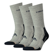 Шкарпетки Head PERFORMANCE CREW 3PPK UNISEX сірий, синій Уні 35-38. Зображення №4 Шкарпетки Head PERFORMANCE CREW 3PPK UNISEX сірий, синій Уні 35-38. Зображення №4