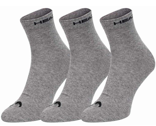 Шкарпетки Head QUARTER 3PPK UNISEX сірий Уні 35-38 Шкарпетки Head QUARTER 3PPK UNISEX сірий Уні 35-38