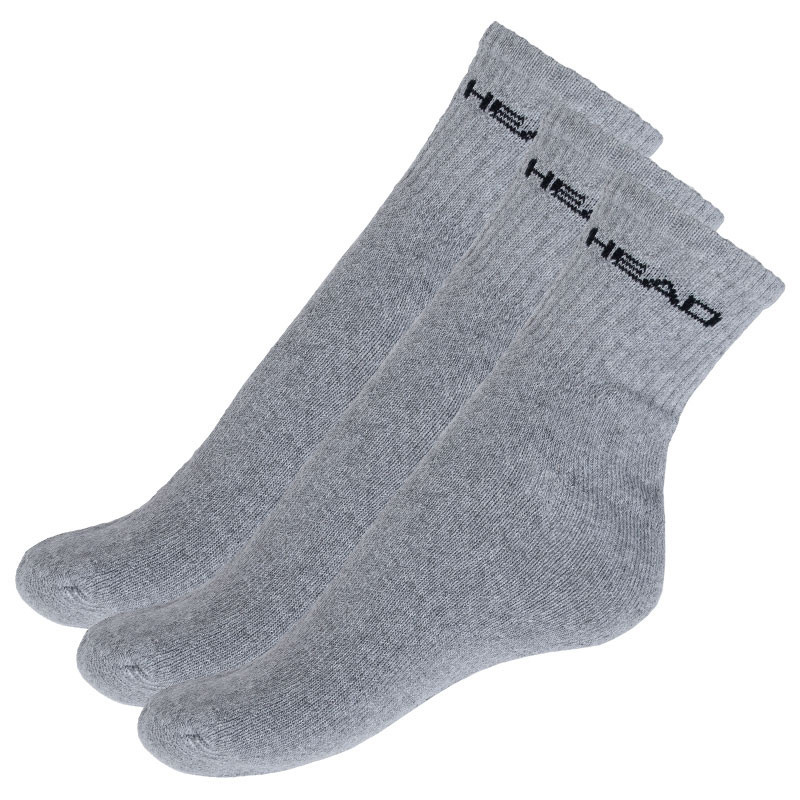 Шкарпетки Head SHORT CREW 3PPK UNISEX сірий Уні 35-38 Шкарпетки Head SHORT CREW 3PPK UNISEX сірий Уні 35-38