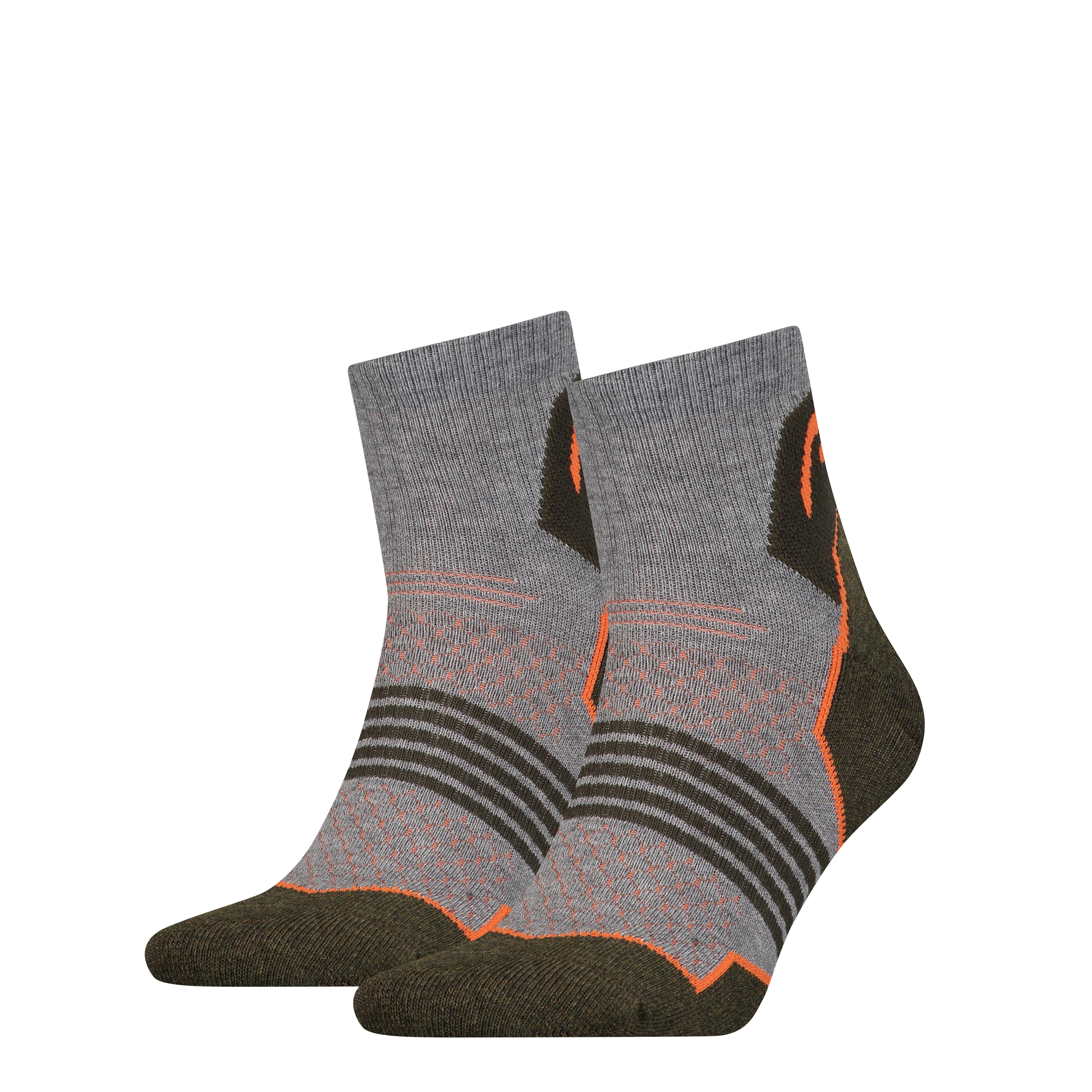 Носки Head HIKING QUARTER 2PPK UNISEX серый, зеленый Уни 35-38 Носки Head HIKING QUARTER 2PPK UNISEX серый, зеленый Уни 35-38