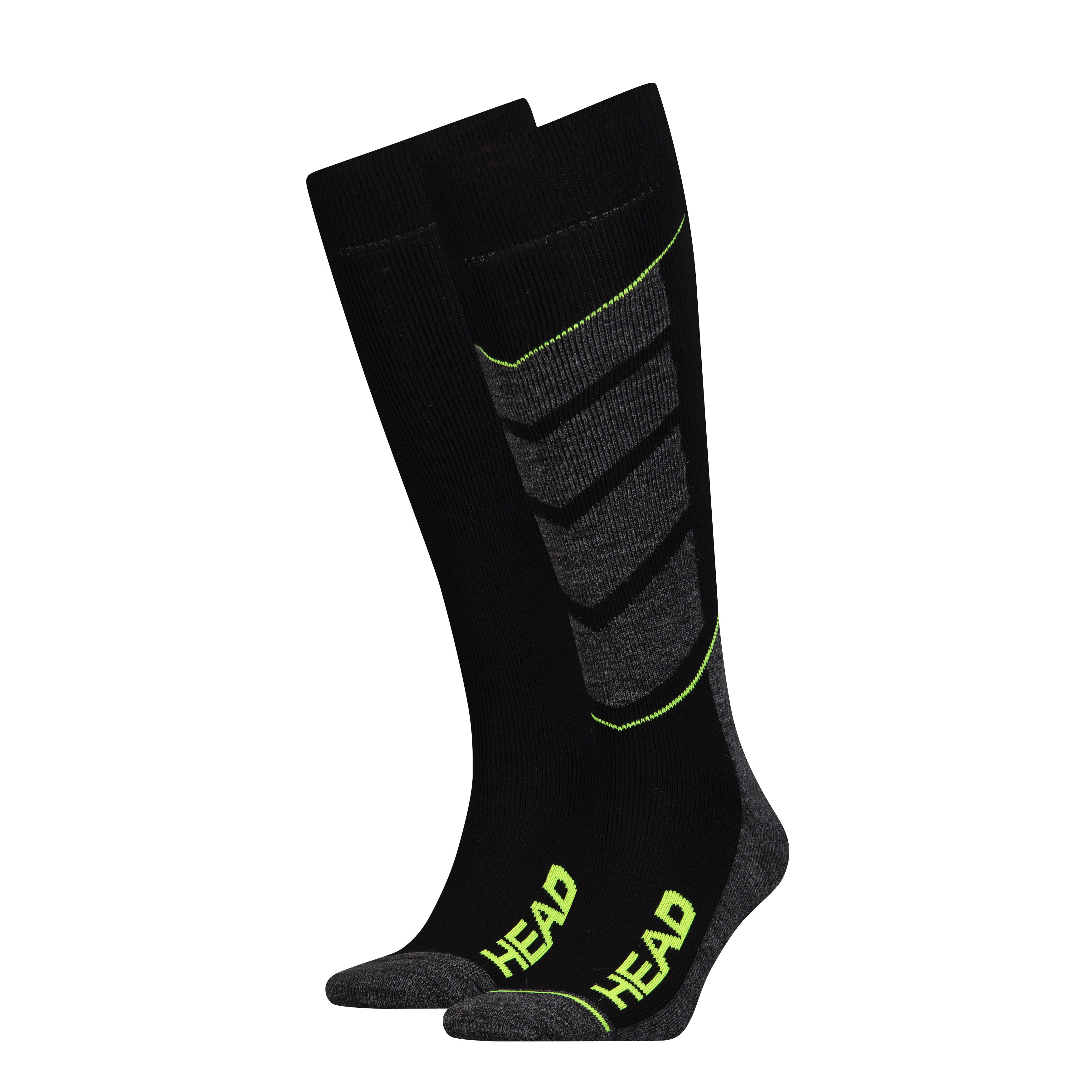 Носки горнолыжные Head UNISEX SKI V-SHAPE KNEEHIGH 2PPK черный, желтый Уни 35-38 Носки горнолыжные Head UNISEX SKI V-SHAPE KNEEHIGH 2PPK черный, желтый Уни 35-38