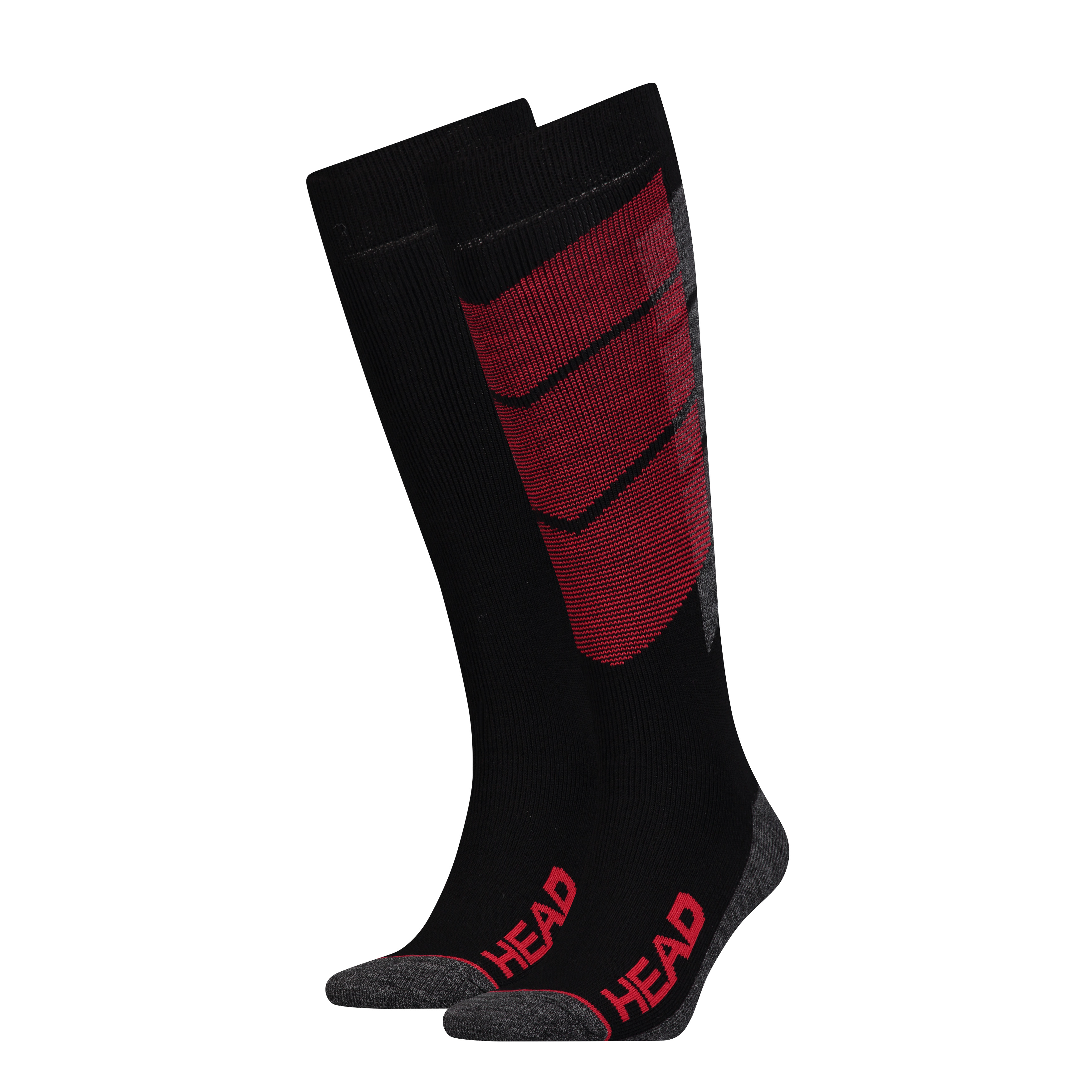 Носки горнолыжные Head UNISEX SKI GRAPHIC KNEEHIGH 2PPK красный, серый Уни 35-38 Носки горнолыжные Head UNISEX SKI GRAPHIC KNEEHIGH 2PPK красный, серый Уни 35-38