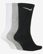 Носки Nike U NK EVERYDAY LTWT CREW 3PR черный, белый, серый Уни 46-50 (SX7676-901). Изображение №2
