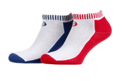 Носки Sergio Tacchini 3-pack красный, синий Жен 36-40. Изображение №2 Носки Sergio Tacchini 3-pack красный, синий Жен 36-40. Изображение №2