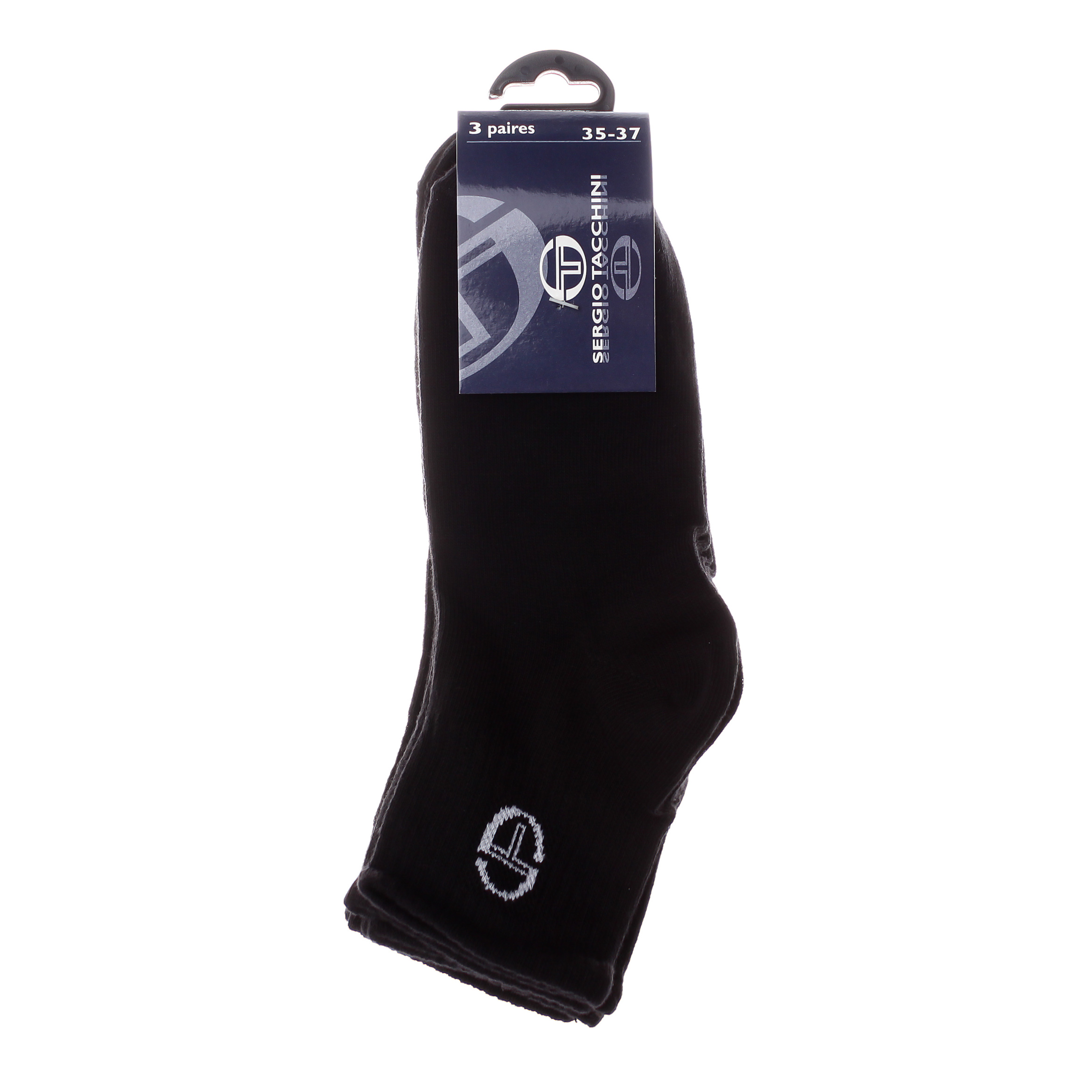 Шкарпетки Sergio Tacchini 3-pack чорний Уні 38-41 Шкарпетки Sergio Tacchini 3-pack чорний Уні 38-41