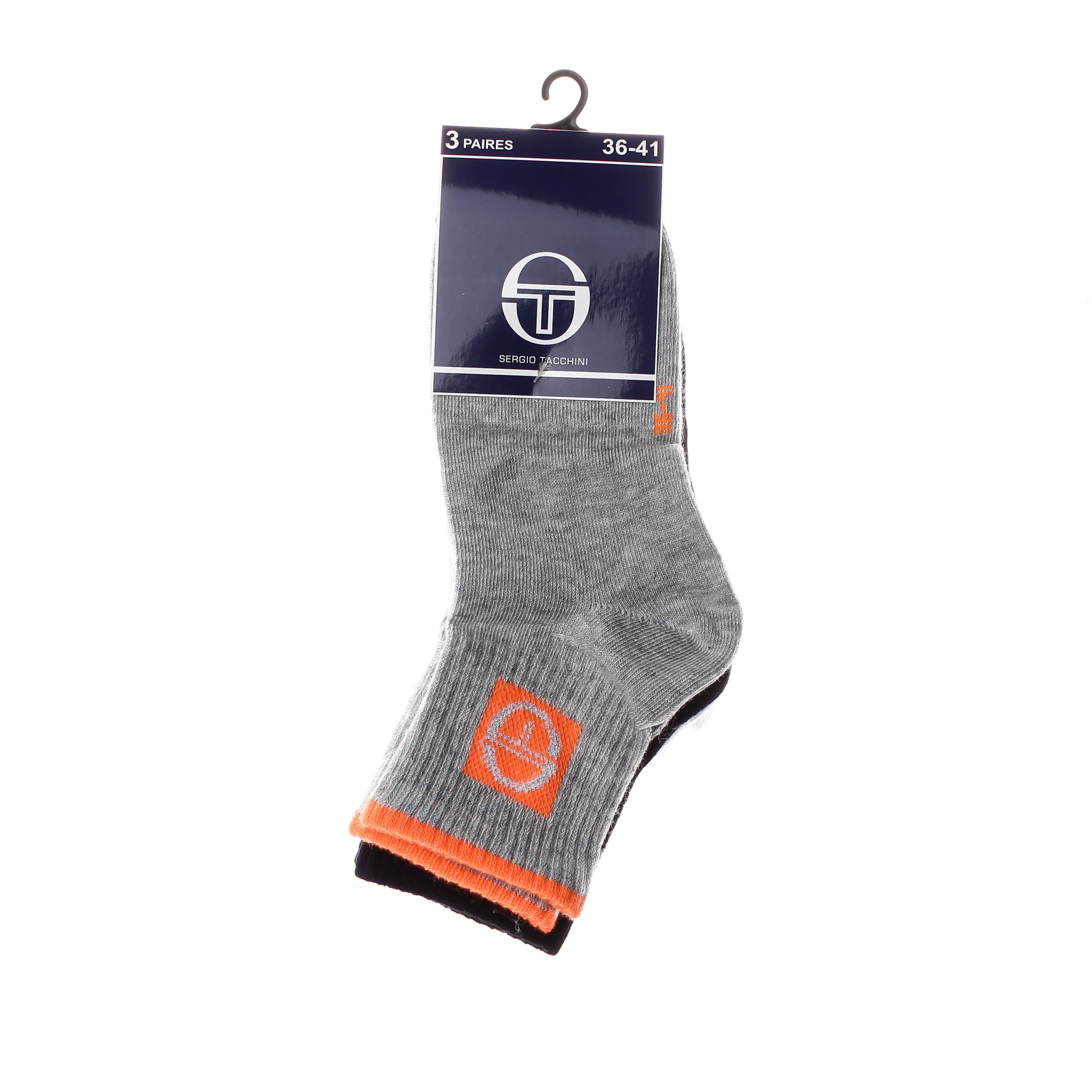 Шкарпетки Sergio Tacchini 3-pack чорний, помаранчевий, білий Жін 36-39 Шкарпетки Sergio Tacchini 3-pack чорний, помаранчевий, білий Жін 36-39