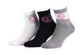 Носки Sergio Tacchini 3-pack белый, серый, синий Уни 36-41. Изображение №2 Носки Sergio Tacchini 3-pack белый, серый, синий Уни 36-41. Изображение №2