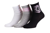 Носки Sergio Tacchini 3-pack белый, серый, черный Уни 36-41. Изображение №2 Носки Sergio Tacchini 3-pack белый, серый, черный Уни 36-41. Изображение №2