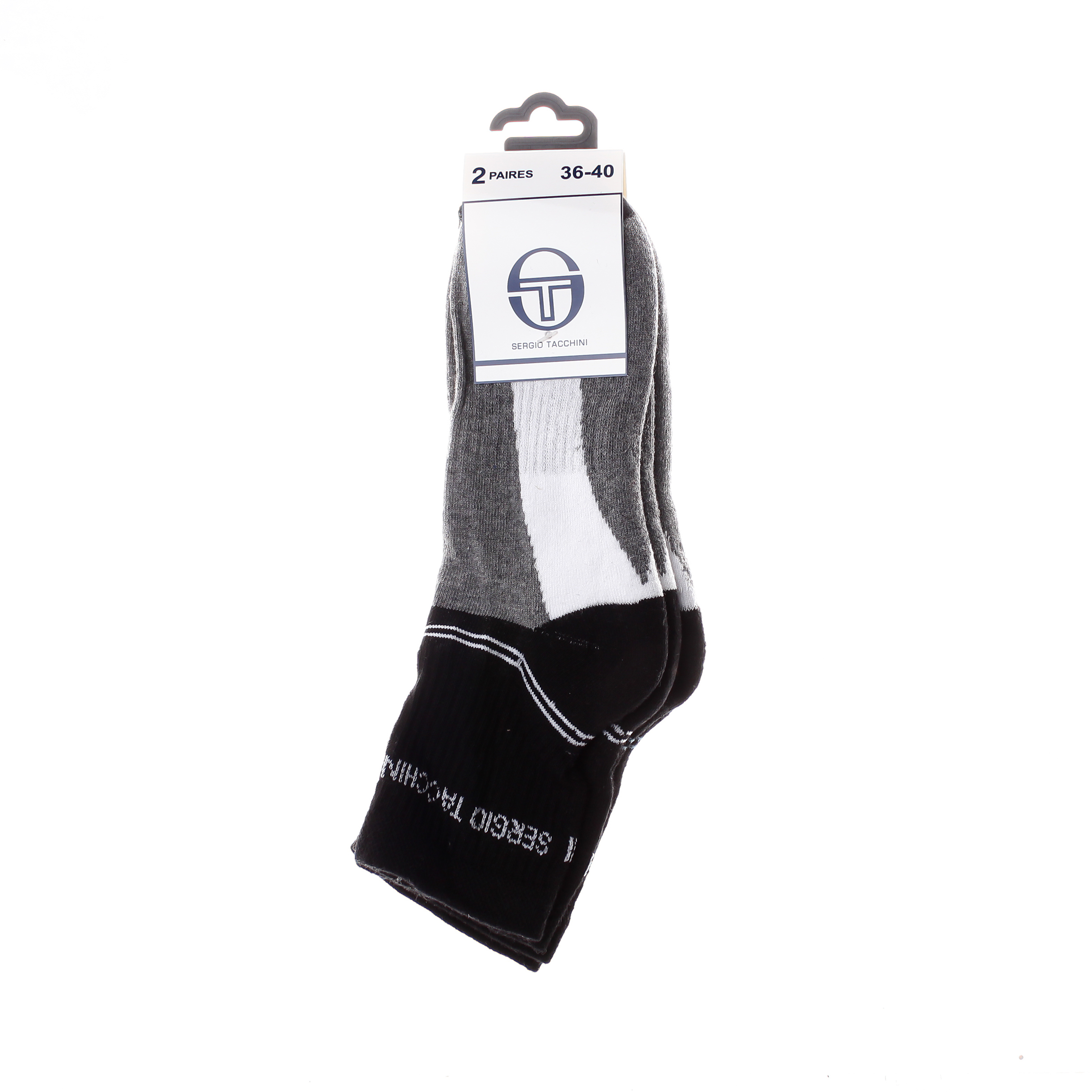 Носки Sergio Tacchini 3-pack черный, серый, белый Уни 36-40 Носки Sergio Tacchini 3-pack черный, серый, белый Уни 36-40