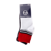 Шкарпетки Sergio Tacchini 3-pack білий, червоний, чорний Жін 36-41. Зображення №3