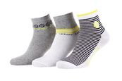Носки Sergio Tacchini 3-pack белый, желтый, серый Жен 36-41. Изображение №2 Носки Sergio Tacchini 3-pack белый, желтый, серый Жен 36-41. Изображение №2