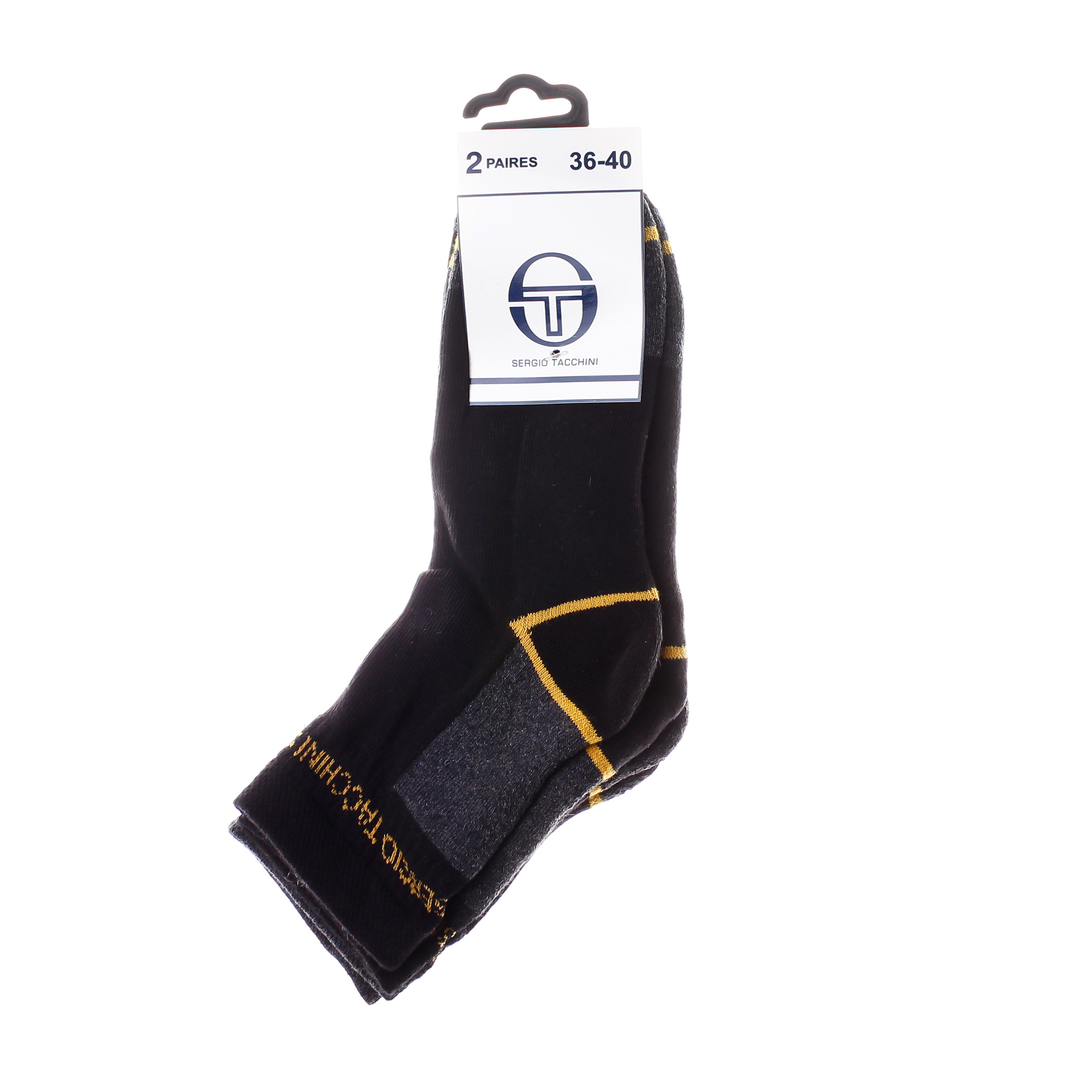 Шкарпетки Sergio Tacchini 3-pack чорний Уні 36-40 Шкарпетки Sergio Tacchini 3-pack чорний Уні 36-40