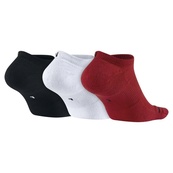 Шкарпетки Nike U JORDAN EVERYDAY MAX NS 3PR чорний, білий, червоний Уні 42-46. Зображення №4 Шкарпетки Nike U JORDAN EVERYDAY MAX NS 3PR чорний, білий, червоний Уні 42-46. Зображення №4