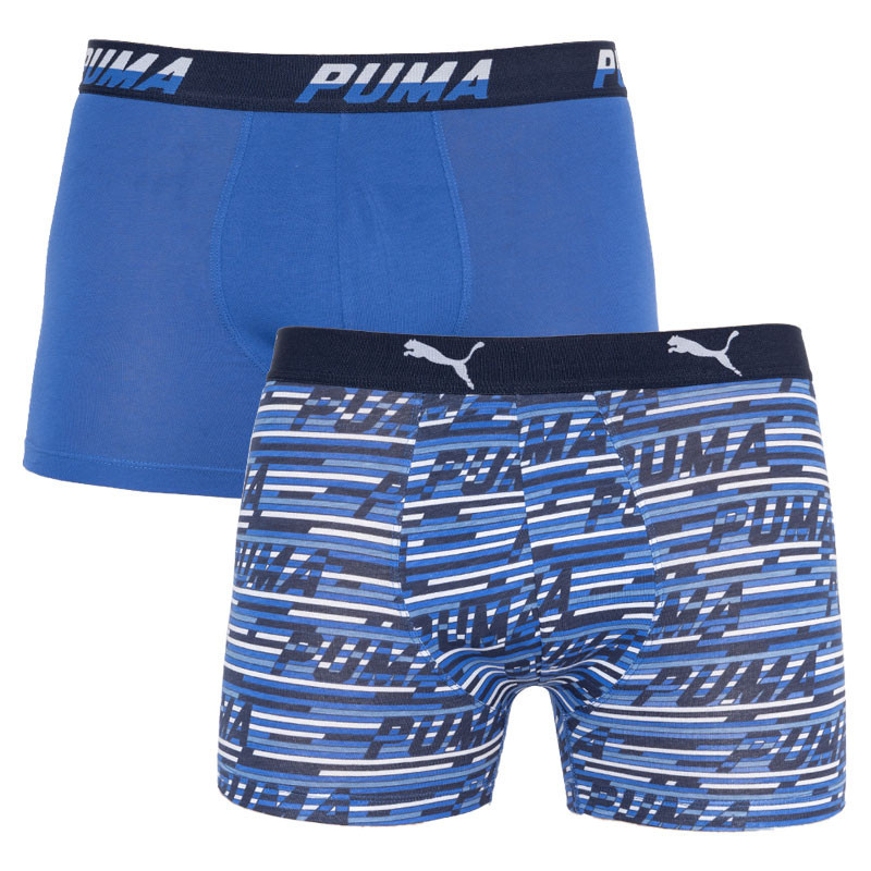 Трусы-боксеры Puma LOGO AOP BOXER 2P синий, белый Муж M Трусы-боксеры Puma LOGO AOP BOXER 2P синий, белый Муж M